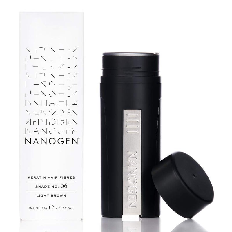 Nanogen Keratin Hair Fibers,, 30-grams, Light Brown - Image 1